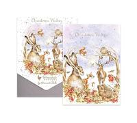 Wrendale Designs Christmas Cards Pack of 8 Walking in a Winter Wonderland Woodland Animals Card Pack