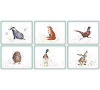Wrendale Designs Country Animals Set of 6 Placemats Farm Style Dining Accessory