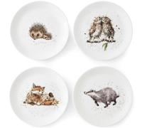 Wrendale Designs Countryside Animals Coupe Plates Royal Worcester Set of 4