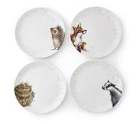 Wrendale Designs Coupe Plates Set of 4 available in 2 sizes Royal Worcester