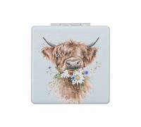 Wrendale Designs - 'Daisy Coo' highland cow Compact Mirror