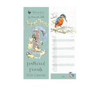 Wrendale Designs - 'Feathered Friends' Slim Bird Calendar 2026
