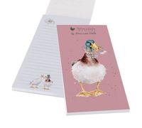 Wrendale Designs Floral Duck Illustrated Shopping List Pad 21.1 X 9.9 Cm, Decorative Stationery Gift