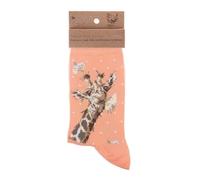 Super Soft Flowers Giraffe Bamboo Socks - Wrendale Antibacterial One Size