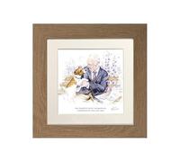 Wrendale Designs Framed Picture King Charles III and Jack Russell (Oak)