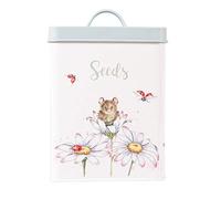 Mouse & Daisies Illustrated Seed Tin | Gardener Gift | Wrendale Designs