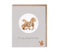 Wrendale Designs - 'Gorgeous Wife' Christmas Decoration Card