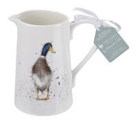 Wrendale Designs Guard Duck 1 Pint Jug Royal Worcester Fine Bone China
