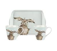 Wrendale Designs 'Hare Brained' Hare Mug & Tray Set