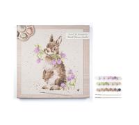 Wrendale Designs 'head Clover Heels' Rabbit Paint By Numbers Kit, 40 X 40 Cm, Complete Set