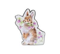 Wrendale Designs Pin Badge Head Clover Heels' Rabbit
