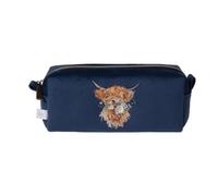 Wrendale Designs - 'Daisy Coo' Highland Cow Embroidered Make Up Brush Bag