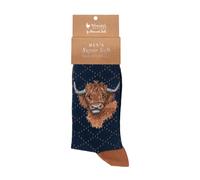 Wrendale Designs Highland Heathers' Highland Cow Men's Socks