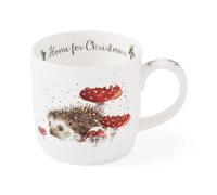 Wrendale Designs Home for Christmas Hedgehog Mug by Royal Worcester Bone China