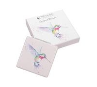 Wrendale Designs Humming Birds Compact Mirror, Small 7 X 7 X 1 Cm, Double-Sided Travel Mirror, Multicolour