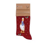Wrendale Designs Illustrated Animal Socks For Women - Bamboo, One Size, Gift Bag Included