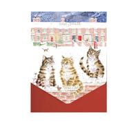 Wrendale Designs - In the Lane Snow is Glistening' Cat Christmas Card Pack