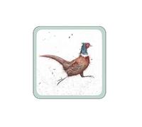 Wrendale Designs Individual Cork Backed Coaster - Pheasant