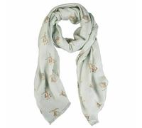 Wrendale Designs Leaping Hare Design Scarf with Gift Bag - Gift Idea for Women