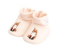 Wrendale Designs Little Forest' Fox Embroidered Baby Booties