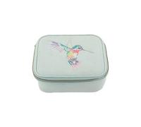 Wrendale Designs Luxury Velvet Embroidered Jewellery Case - Fox, Hummingbird, Hare Or Highland Cow