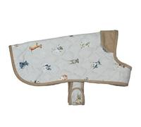 Wrendale Designs Dog Coat Medium - Size 45 Centimeters - Quilted Dog Jacket With Fleece Lining