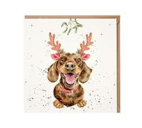 Wrendale Designs - Mistletoe and Barks' Dachshund Christmas Card