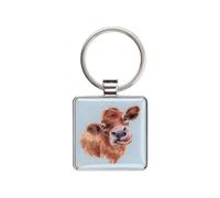 Wrendale Designs - 'Mooo' cow Keyring