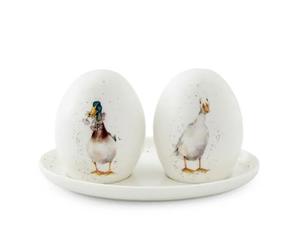Wrendale Designs 'Not A Daisy Goes By' Duck Salt & Pepper Pots with Tray Ducks