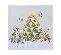 Wrendale Designs 'oh Christmas Tree' Woodland Animal Lunch Napkins