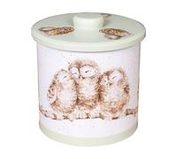 Wrendale Designs Owl Design Green Biscuit Barrel Kitchen and Home Accessories