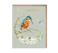 Wrendale Designs - 'Pond Dipping' kingfisher birthday card