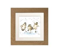 Wrendale Designs - 'Puddle Ducks' Framed Card - Oak