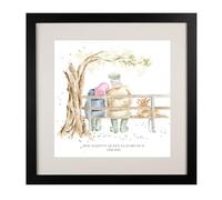 Wrendale Designs " Rest in Peace Her Majesty Queen Elizabeth II Commemorative Framed Picture Hand Signed Print 45 Centimetre (Black)