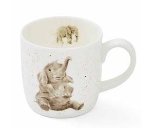 Wrendale Designs Role Model Elephant Fine Bone China Mug Royal Worcester Gift