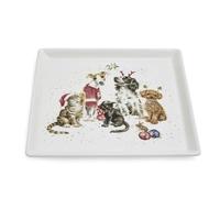 Wrendale Designs Royal Worcester Christmas Office Party 22cm Square Plate