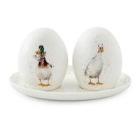 Wrendale Designs Salt & Pepper Shakers Ducks on Tray Bone China Royal Worcester