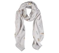 Wrendale Designs Scarf - A Dog's Life in Wild Truffle colour