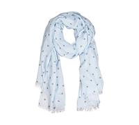 Wrendale Designs Scarf - Flight of the Bumblebee in Blue colour