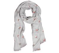 Wrendale Designs Scarf - Jolly Robin in Wild Truffle colour