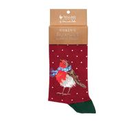 Wrendale Designs 'Season's Tweetings' Red Robin Socks One Size