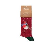 Wrendale Designs - Season's Tweetings' Robin Men's Socks