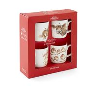 Wrendale Designs Portmeirion Christmas Mug Collection 0.3L Mug Set of 4