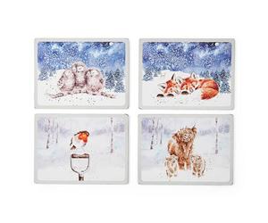 Wrendale Designs Set of 4 Winter Skies Large Placemats