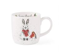 Wrendale Designs 'Snow Angel' Rabbit & Robin Mug
