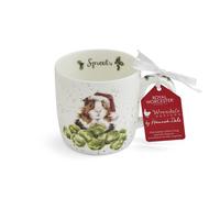 Wrendale Designs Sprouts (Guinea Pig) single mug, White