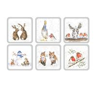 Wrendale Designs - 'Square' Christmas Coasters