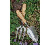 Wrendale Designs Stainless Steel Fork & Trowel Set with Wooden Handles Wrendale Designs Multicolor