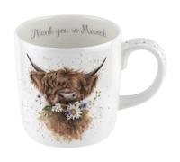 Wrendale Designs 'Thank You' Highland Cow Mug