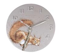 Wrendale Designs The Acrobat Squirrel Clock Grey